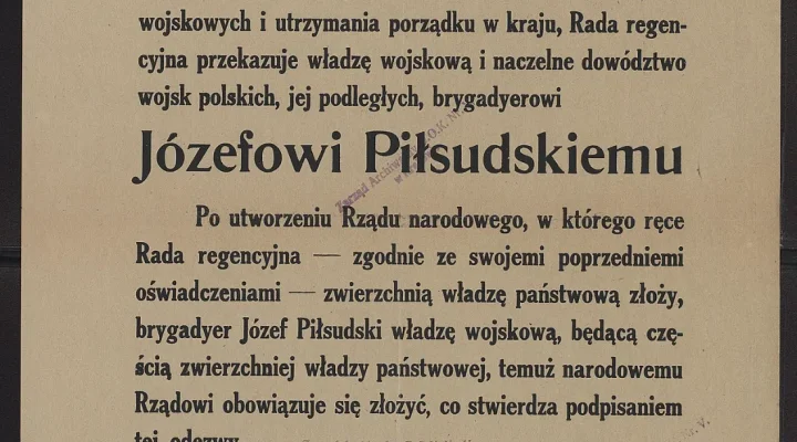 Odzyskanie niepodległości przez Polskę (1918) - droga do 11 listopada