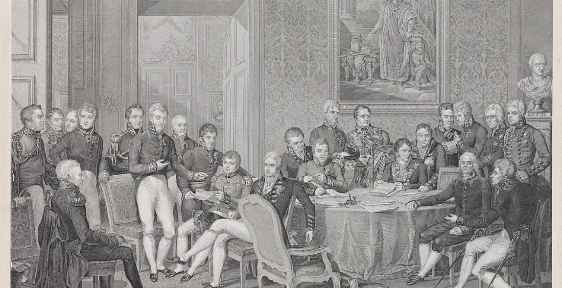 Posiedzenie pełnomocników mocarstw na kongresie wiedeńskim (1815)
