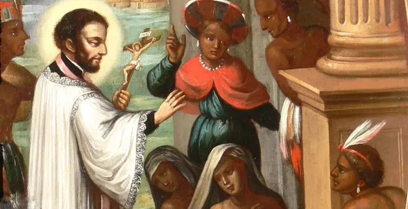 Święty Franciszek Ksawery chrzczący pogan, obraz przedstawiający jednego z założycieli zakonu jezuitów.