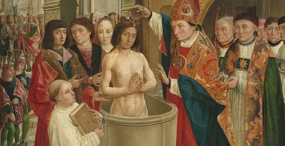 Chrzest Chlodwiga I, króla Franków.