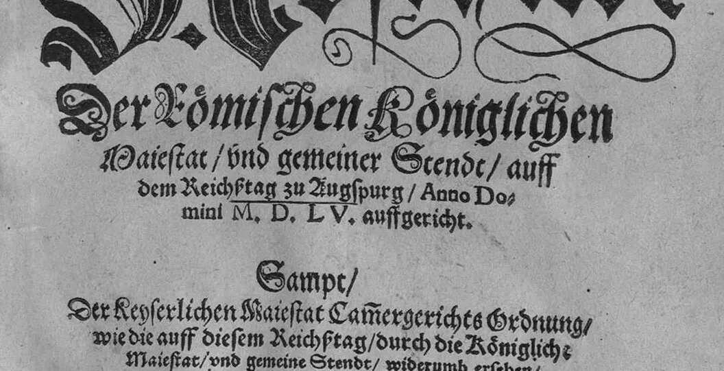 Druk pokoju augsburskiego (1555)