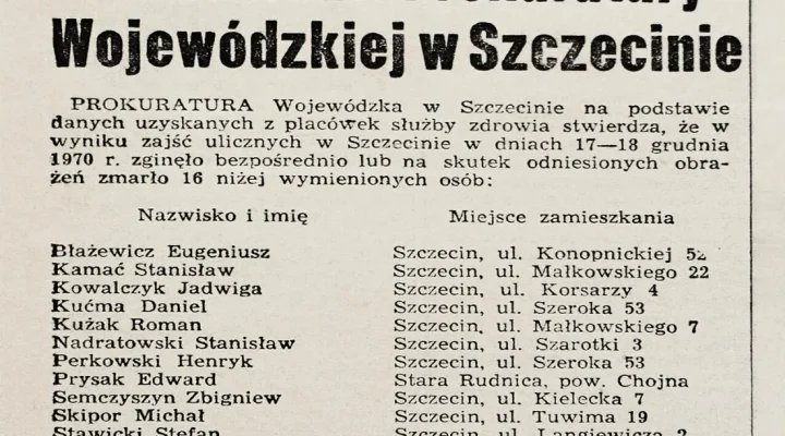 Grudzień 1970 - krwawy bunt robotników na Wybrzeżu w PRL-u