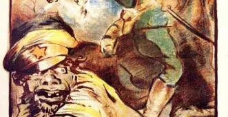Polski antybolszewicki plakat propagandowy autorstwa Edmunda Bartłomiejczyka z 1920 roku.