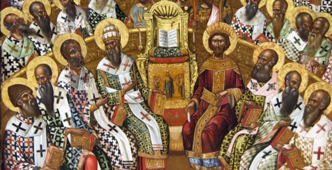 Sobór nicejski I na ikonie autorstwa Michała Damaskinosa