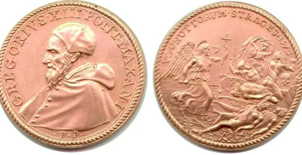 Medal papieża Grzegorza XIII upamiętniający noc św. Bartłomieja