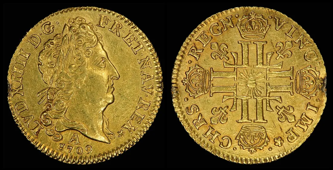 France 1709-A One Louis d'Or