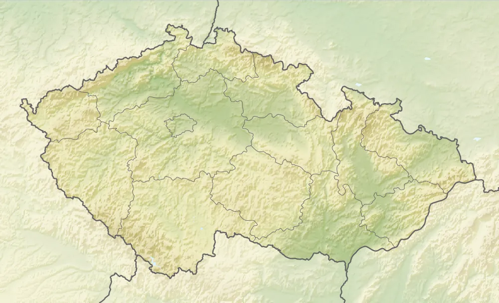 Relief Map of Czech Republic