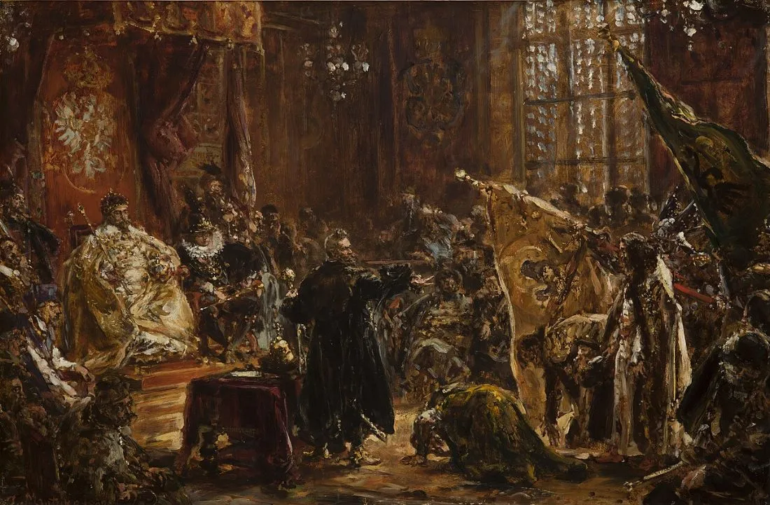 Jan Matejko - Carowie Szujscy na sejmie warszawskim MNK IX-1 (14811)