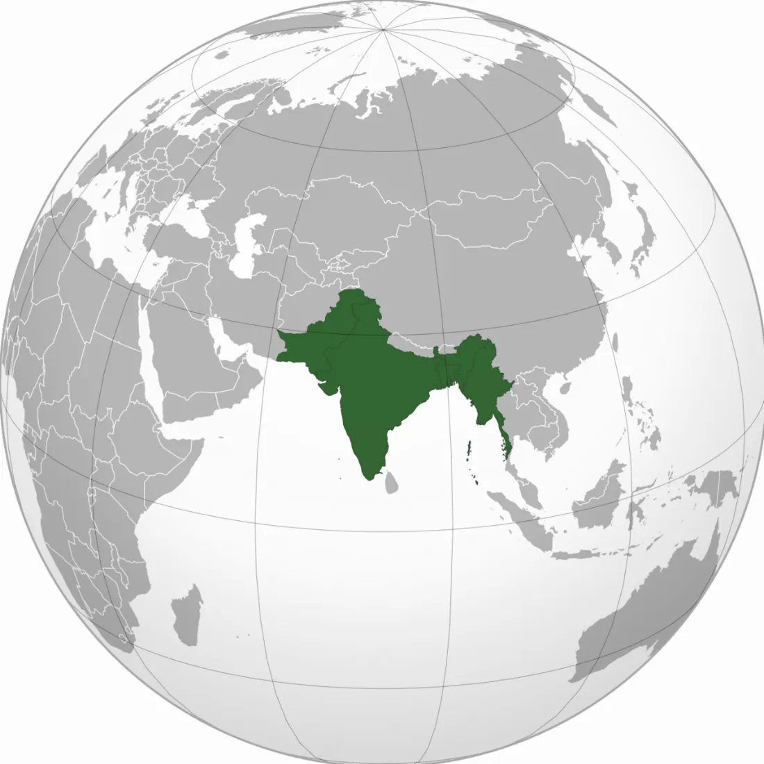 British India orthographic projection
