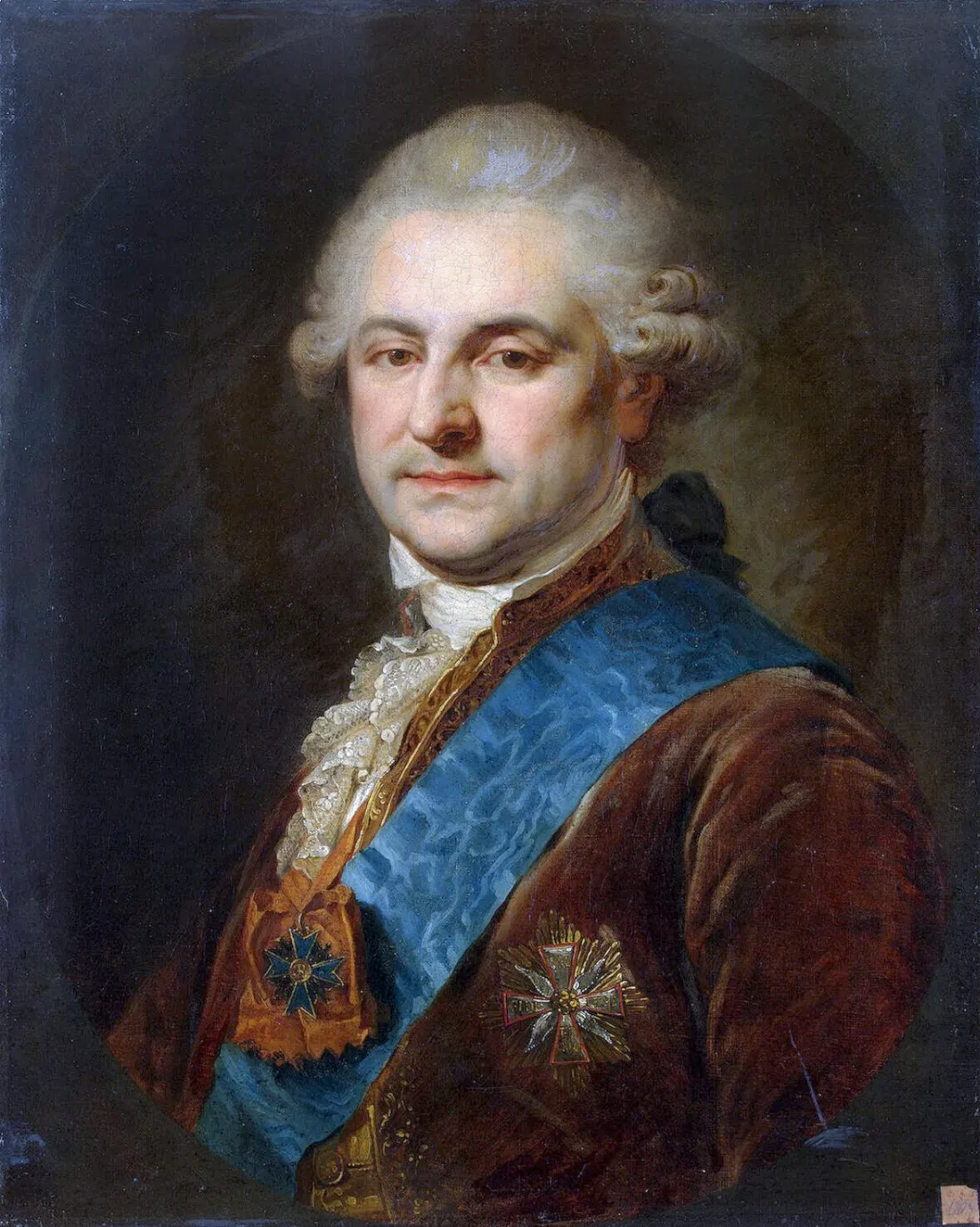 Portret króla Stanisława Augusta Poniatowskiego pędzla Johanna Baptista Lampiego