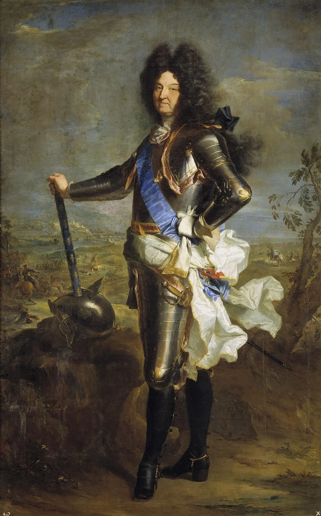 Portret króla Ludwika XIV pędzla Hyacinthe'a Rigauda.