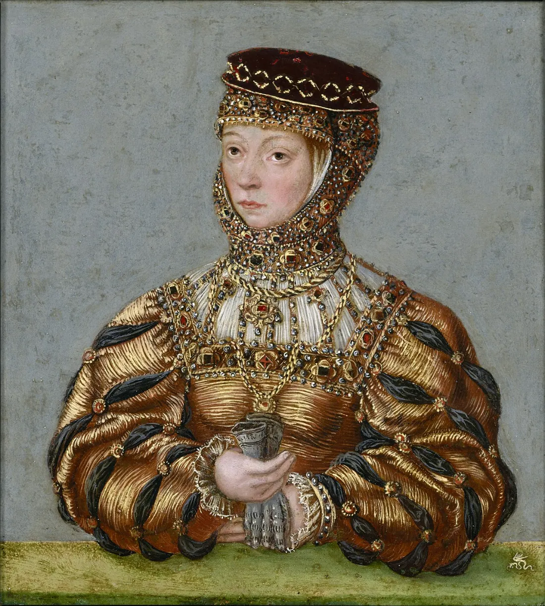 Barbara Radzivił. Барбара Радзівіл L. Cranach, 1565