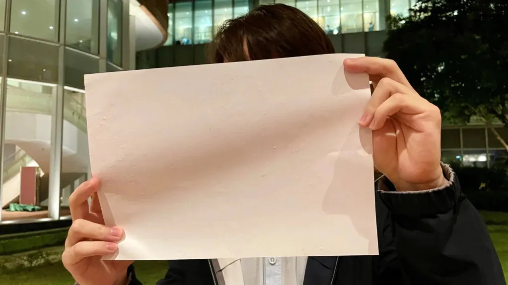 HKU student white paper protest 20221129