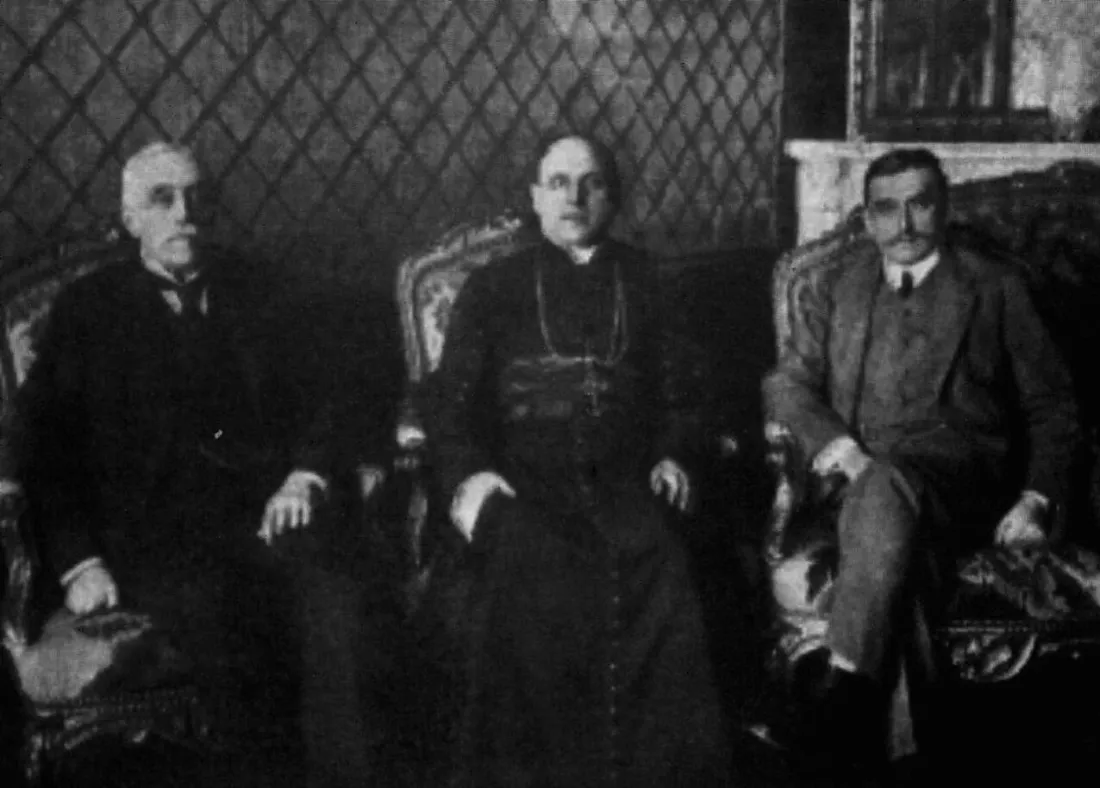 Członkowie Rady Regencyjnej Królestwa Polskiego: Józef Ostrowski, kardynał Aleksander Kakowski oraz książę Zdzisław Lubo