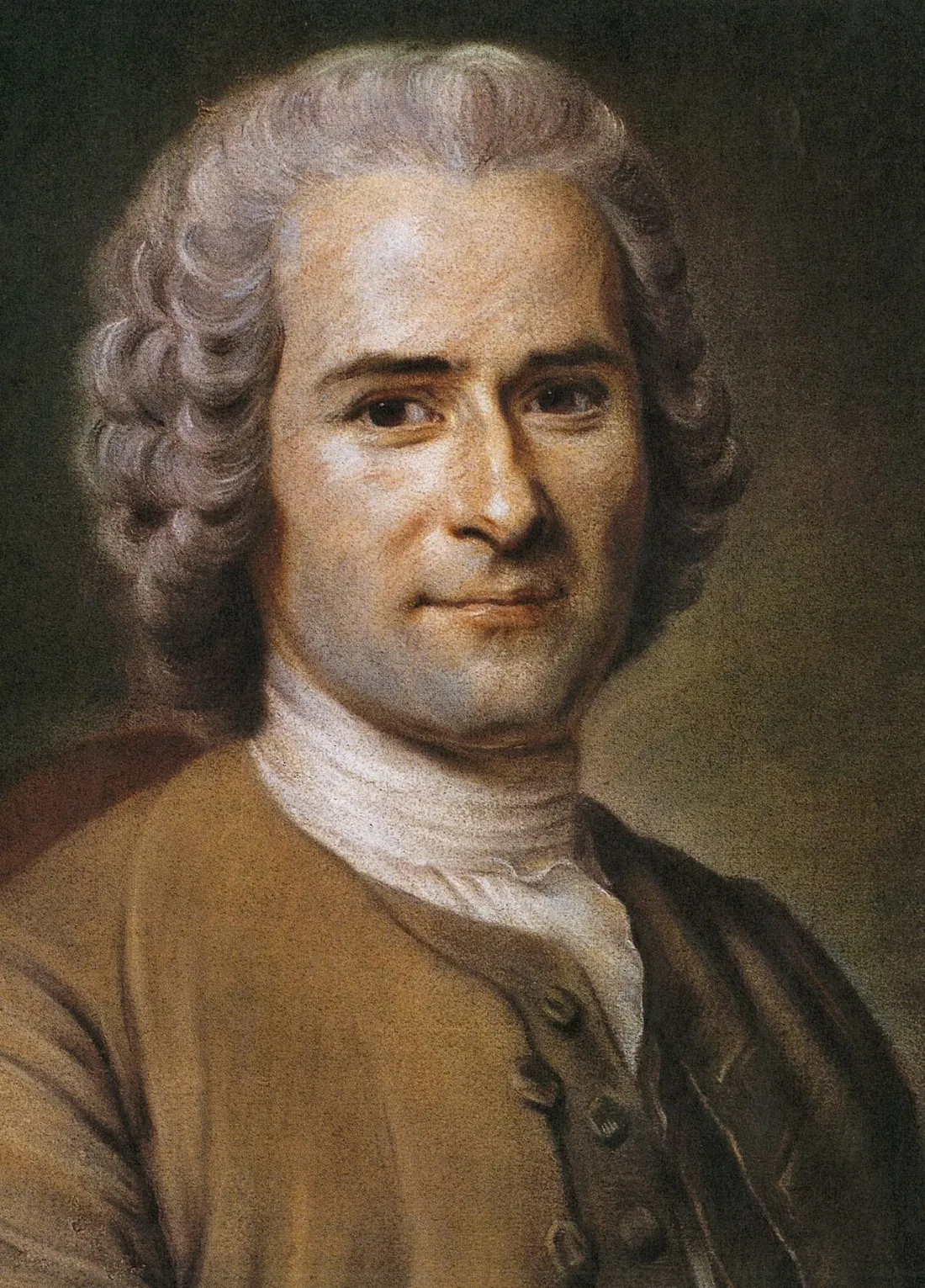 Jean-Jacques Rousseau, wpływowy filozof i pisarz oświeceniowy, na portrecie malarskim