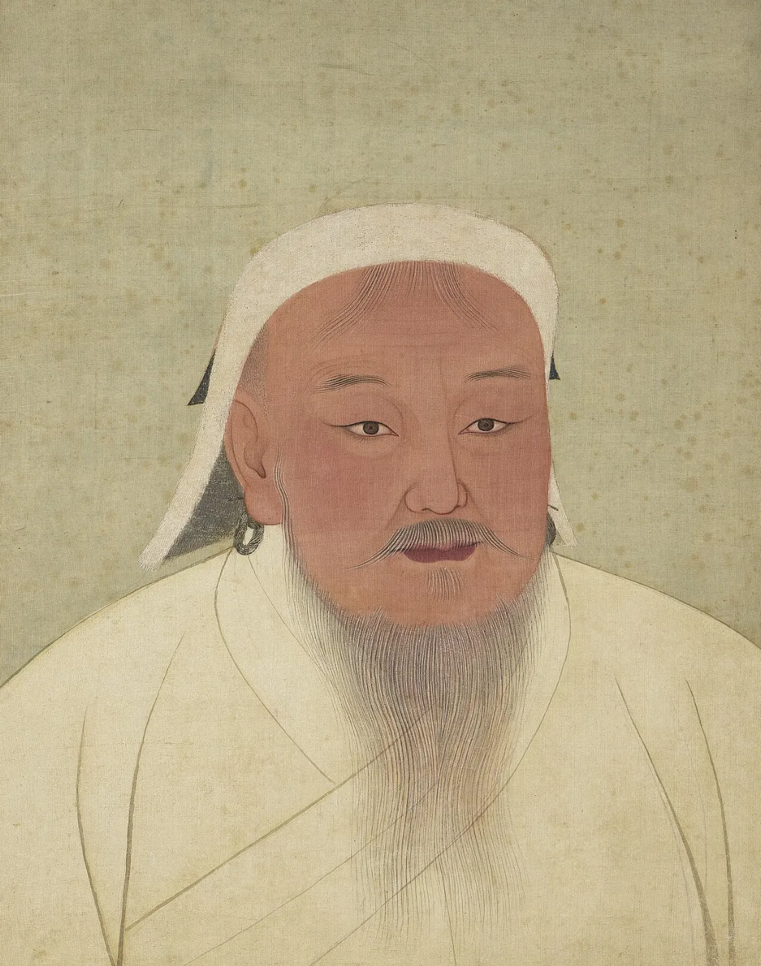 Portret Taizu, lepiej znanego jako Czyngis-chan.
