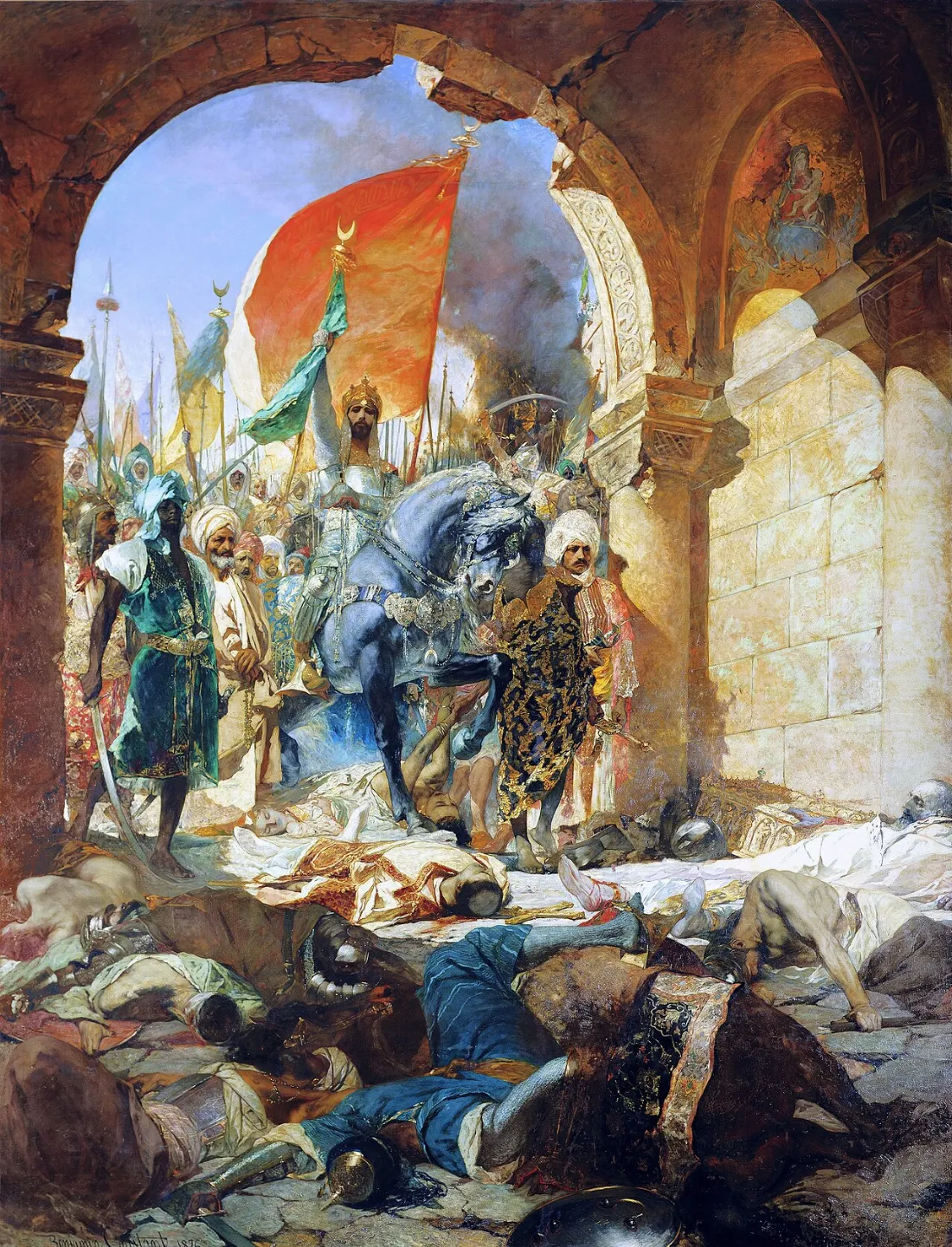 Benjamin-Constant-The Entry of Mahomet II into Constantinople-1876