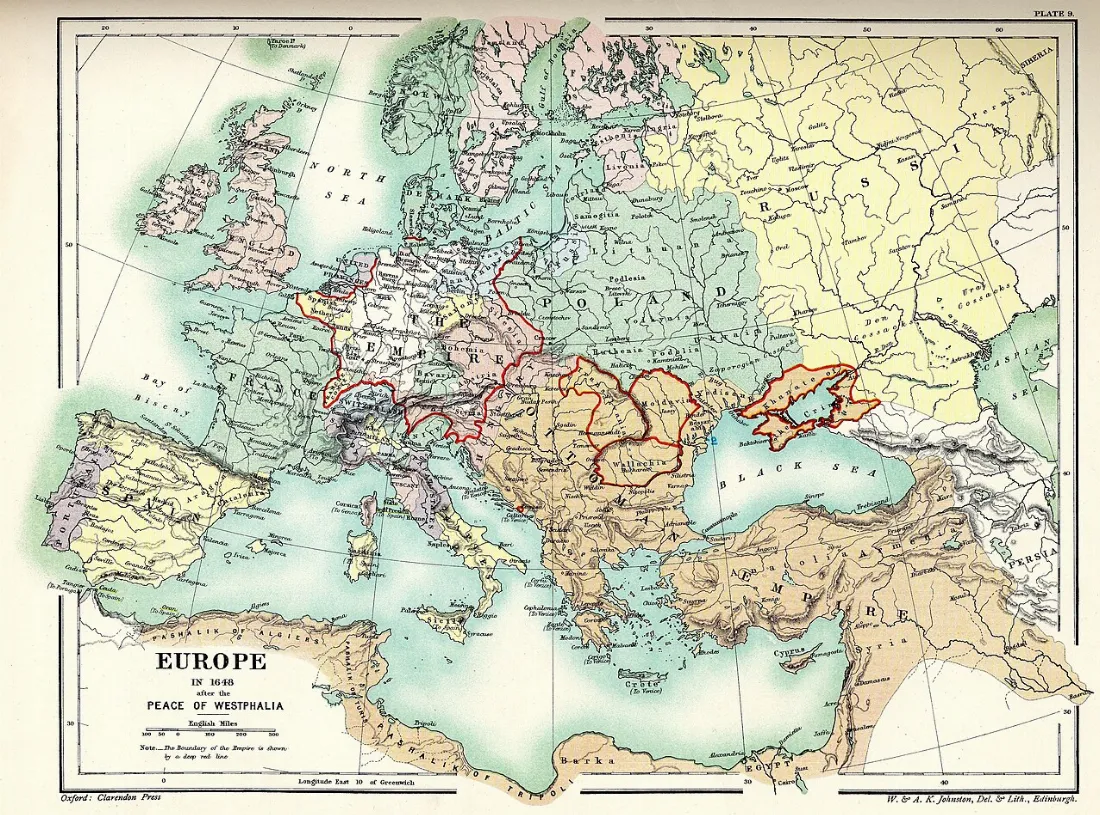 Europe after the Peace of Westphalia, 1648